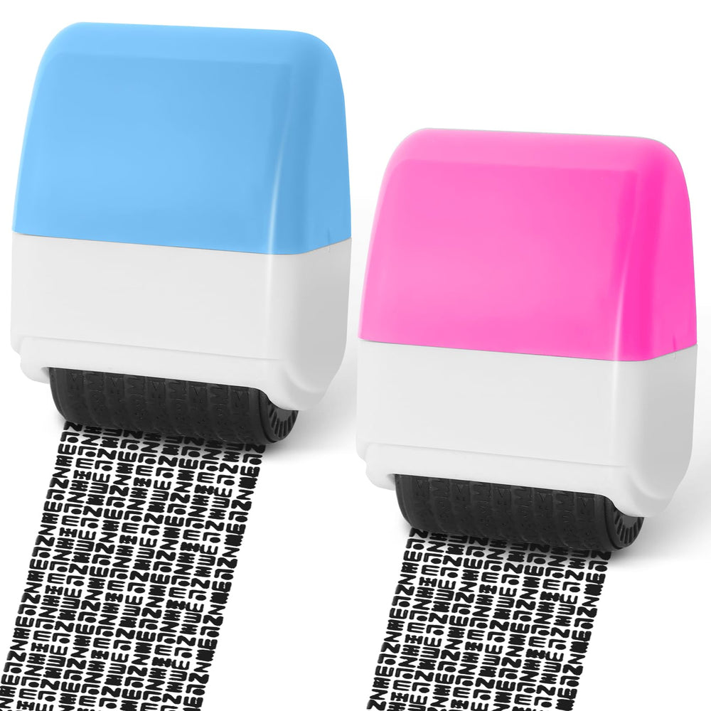 ZASZO identity stamp roller hero demonstrates fast privacy coverage for documents.