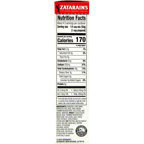 A serving of Zatarain's Red Beans and Rice in a bowl after heating.