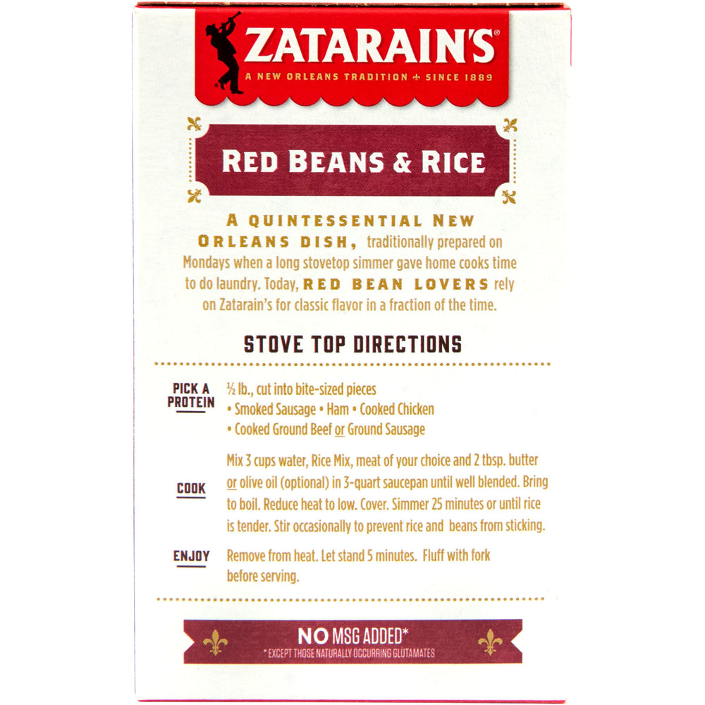 Zatarain's Red Beans and Rice offers a vegetarian option with rich flavor.