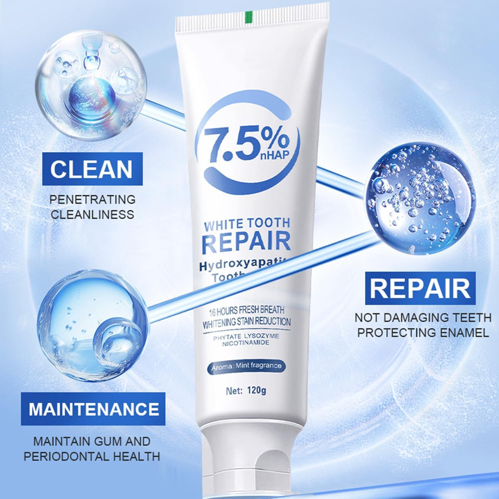 Daily use with Zaucet toothpaste supports enamel and sensitivity care