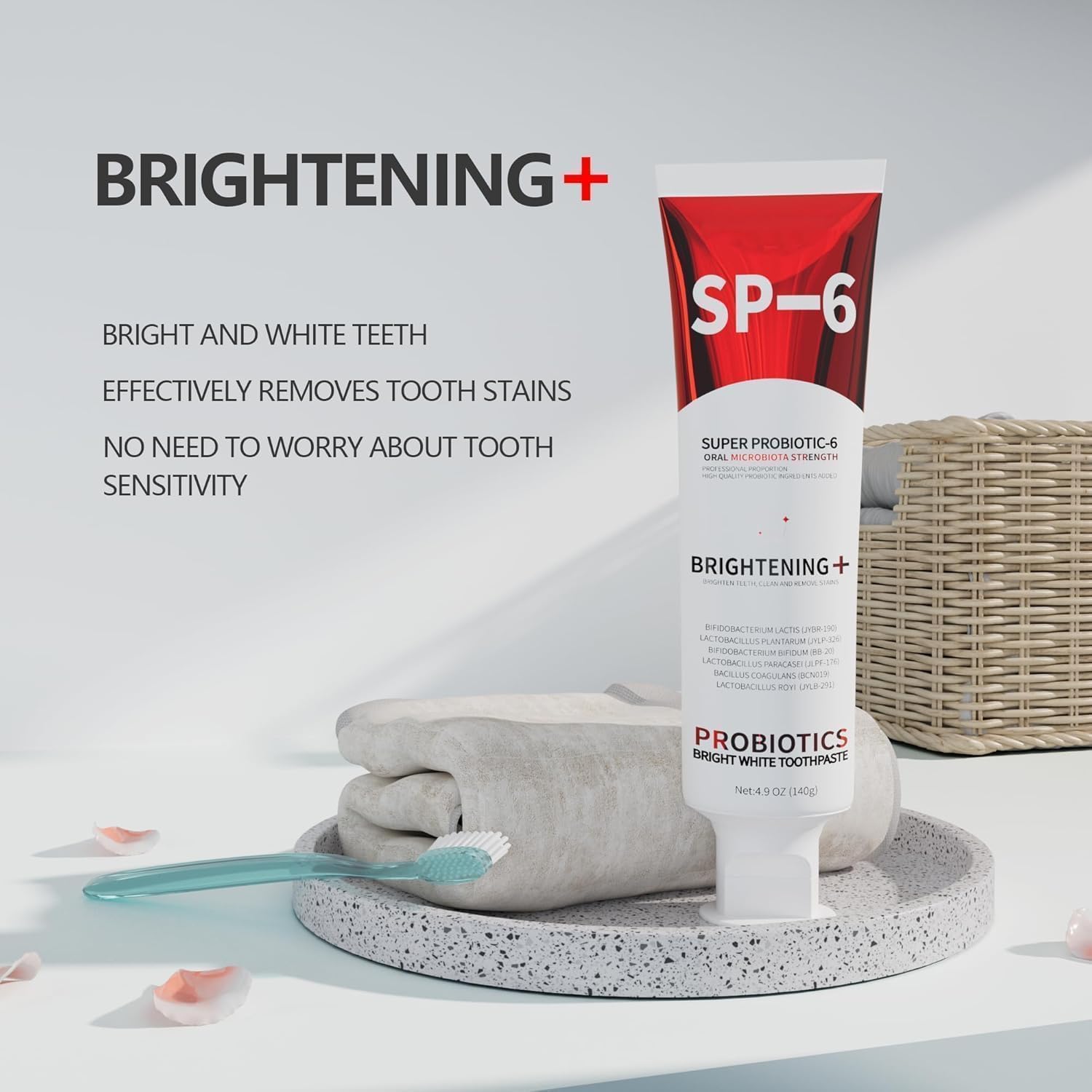 Zaucet SP-6 toothpaste mint splash conveying refreshing breath all day