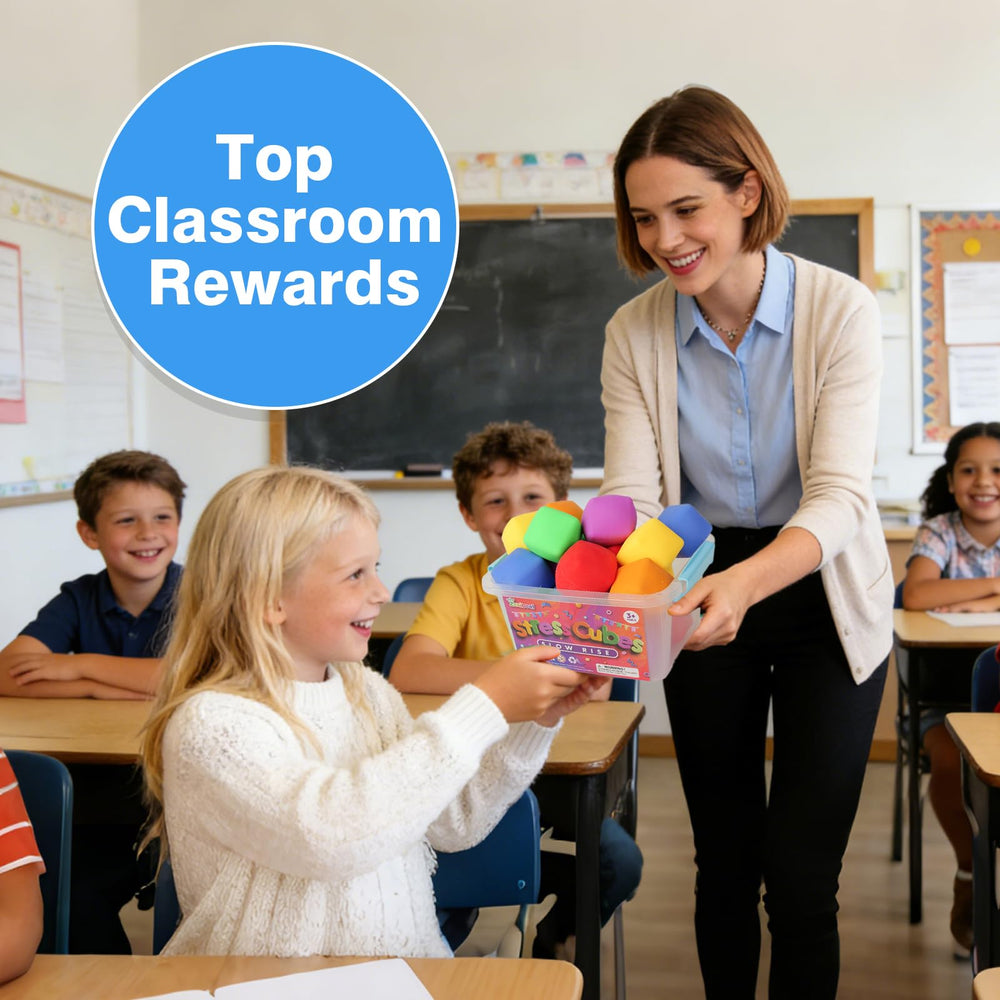 ZaxiDeel stress cubes are durable dough-filled fidgets for homework breaks.