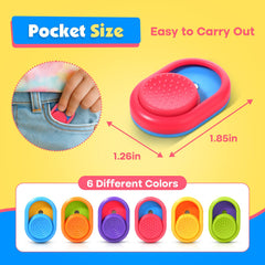 ZaxiDeel bright dual-color front button with textured surface for tactile engagement.