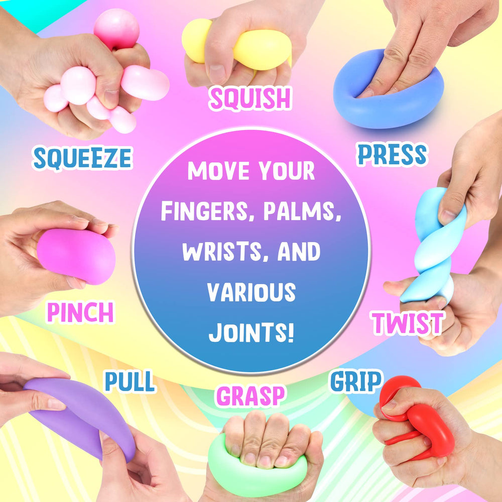 ZaxiDeel hand therapy sensory squishy ball ideal for grip strength and calm.