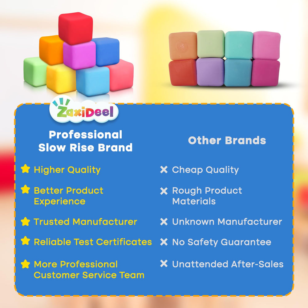 ZaxiDeel orange stress cube durable and easy to clean after play