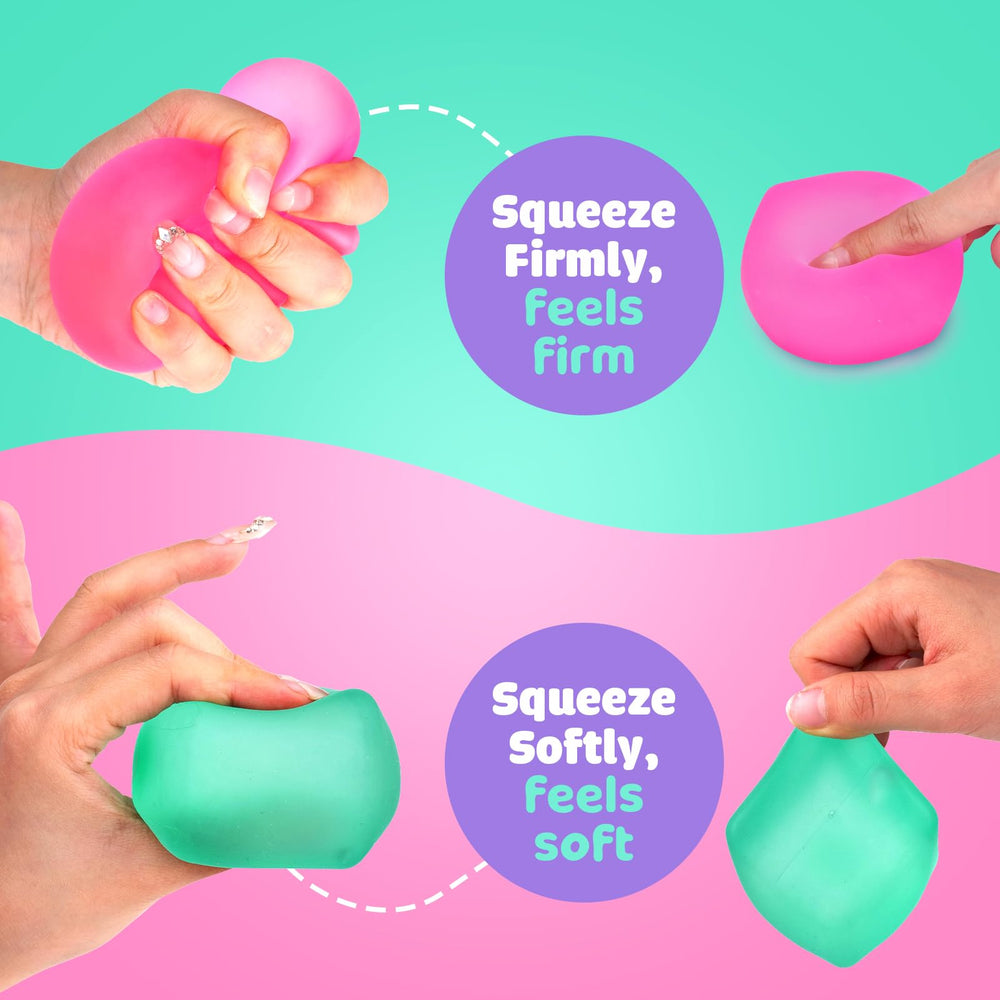 ZaxiDeel stress cube 3-pack pink in pocket for quick relief.
