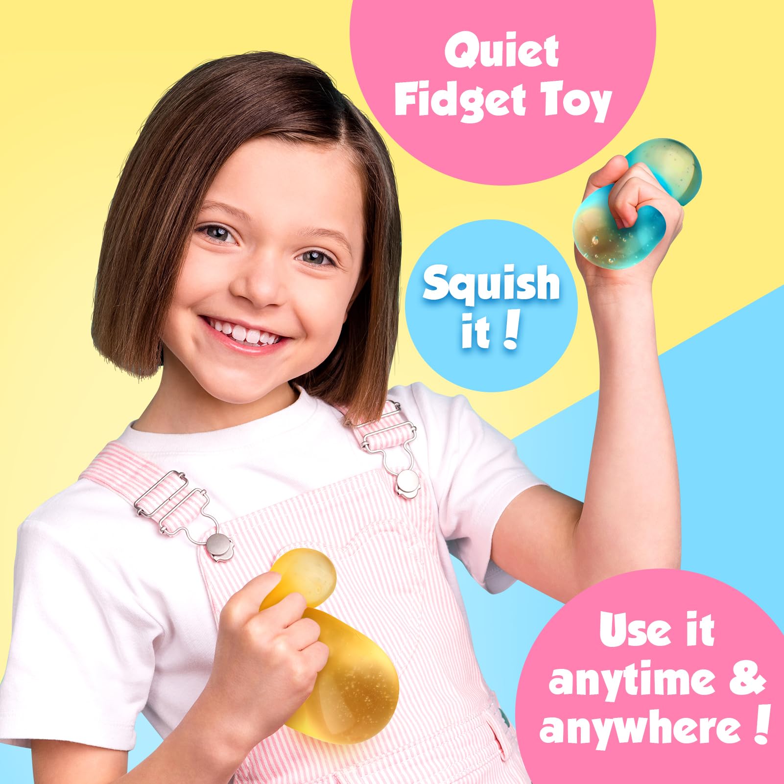ZaxiDeel stress cubes in hand for discreet fidgeting.