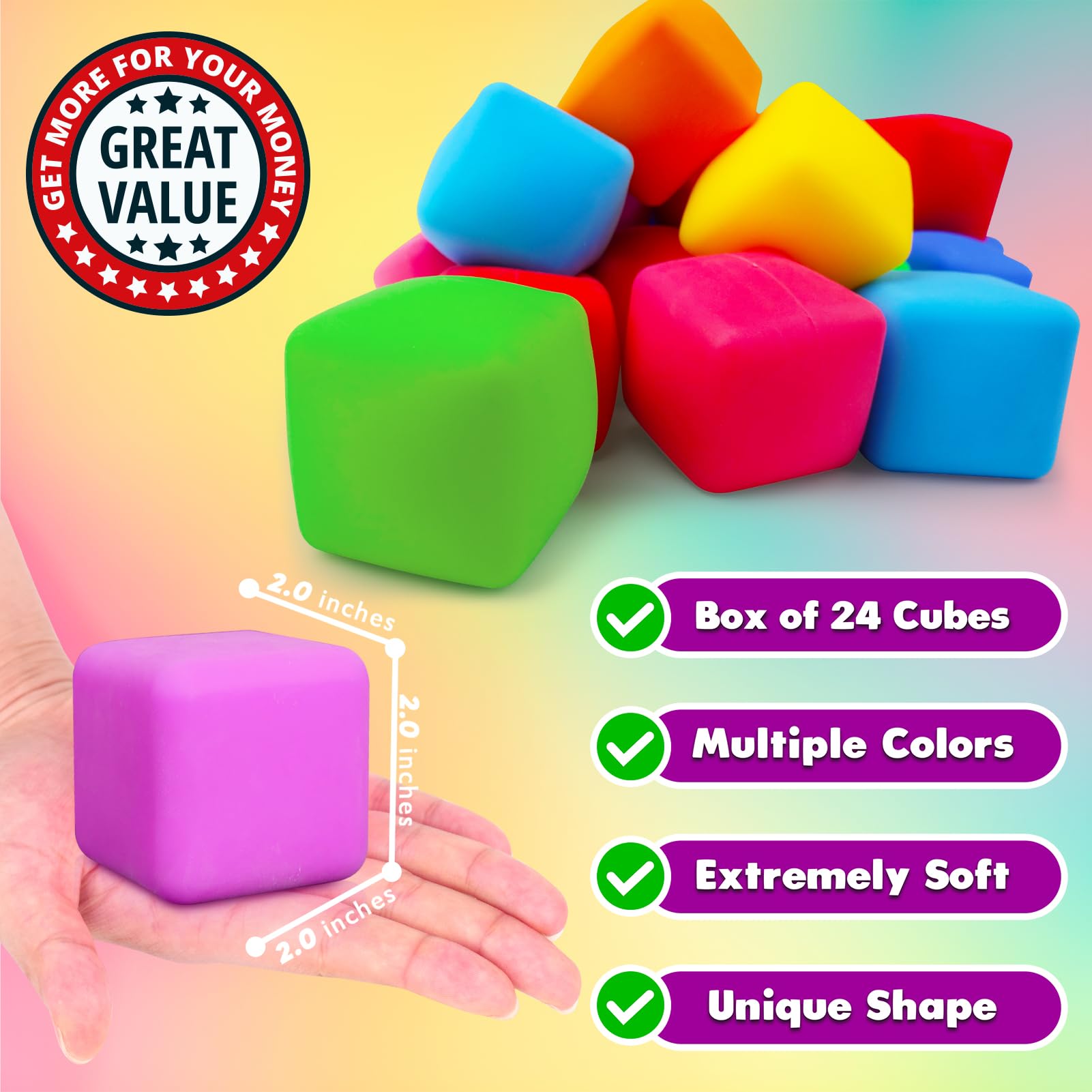 Desk setup with ZaxiDeel stretch cubes for focused work