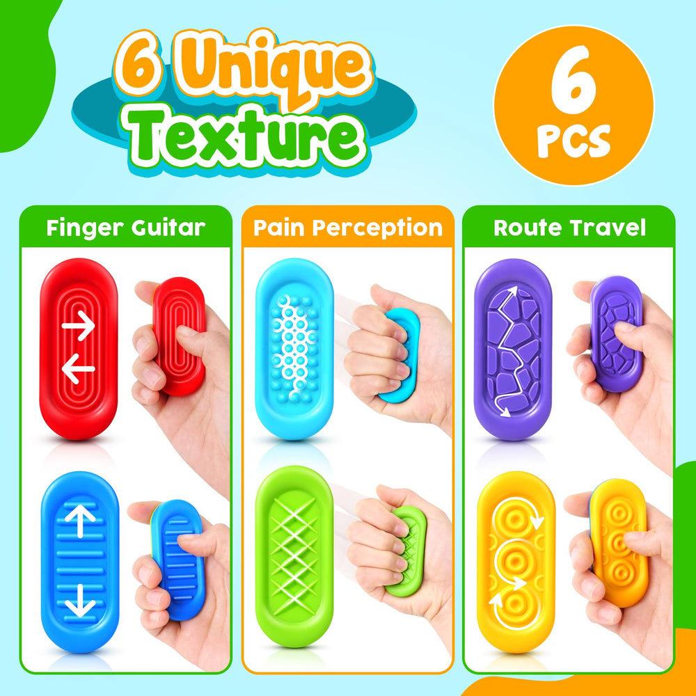 ZaxiDeel textured surface behind beads provides tactile sensory feedback.