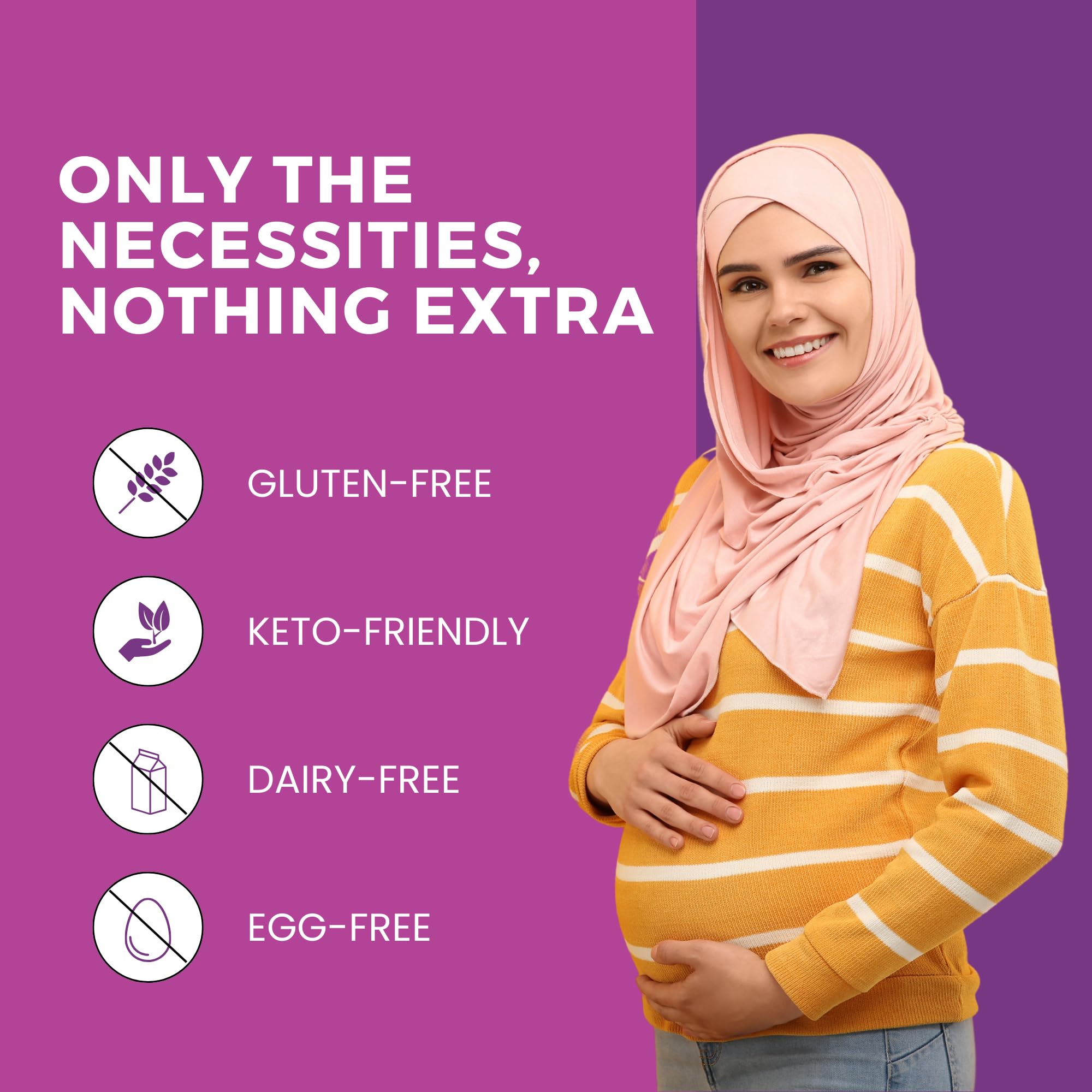 Zaytun Halal Prenatal Vitamins with DHA packaging and a simple home setup.