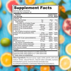 Zaytun Kids Multivitamin Gummies with assorted fruit flavors for kid-friendly nutrition.