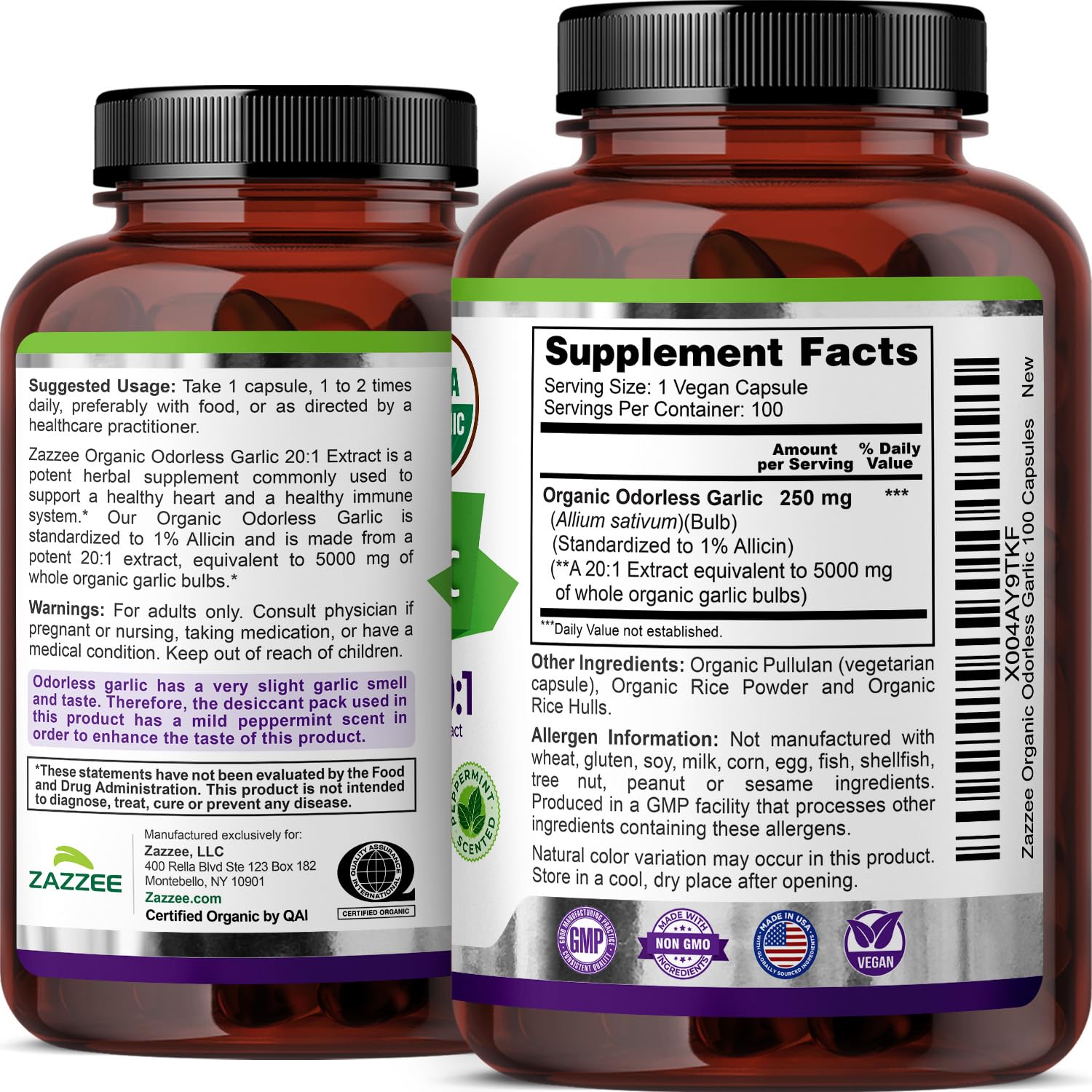 Zazzee Immune-support concept represented by reliable garlic supplement visuals.