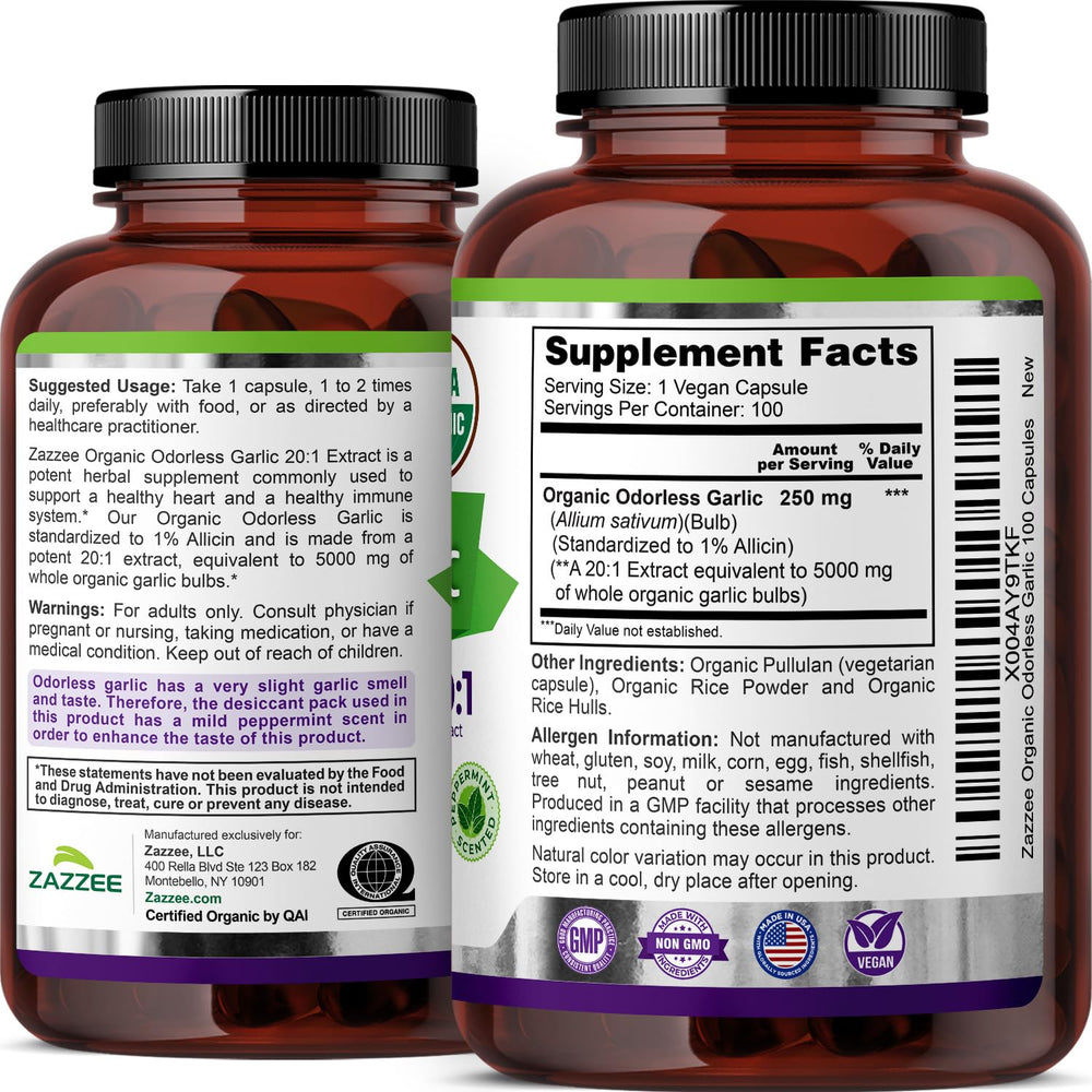 Zazzee Immune-support concept represented by reliable garlic supplement visuals.