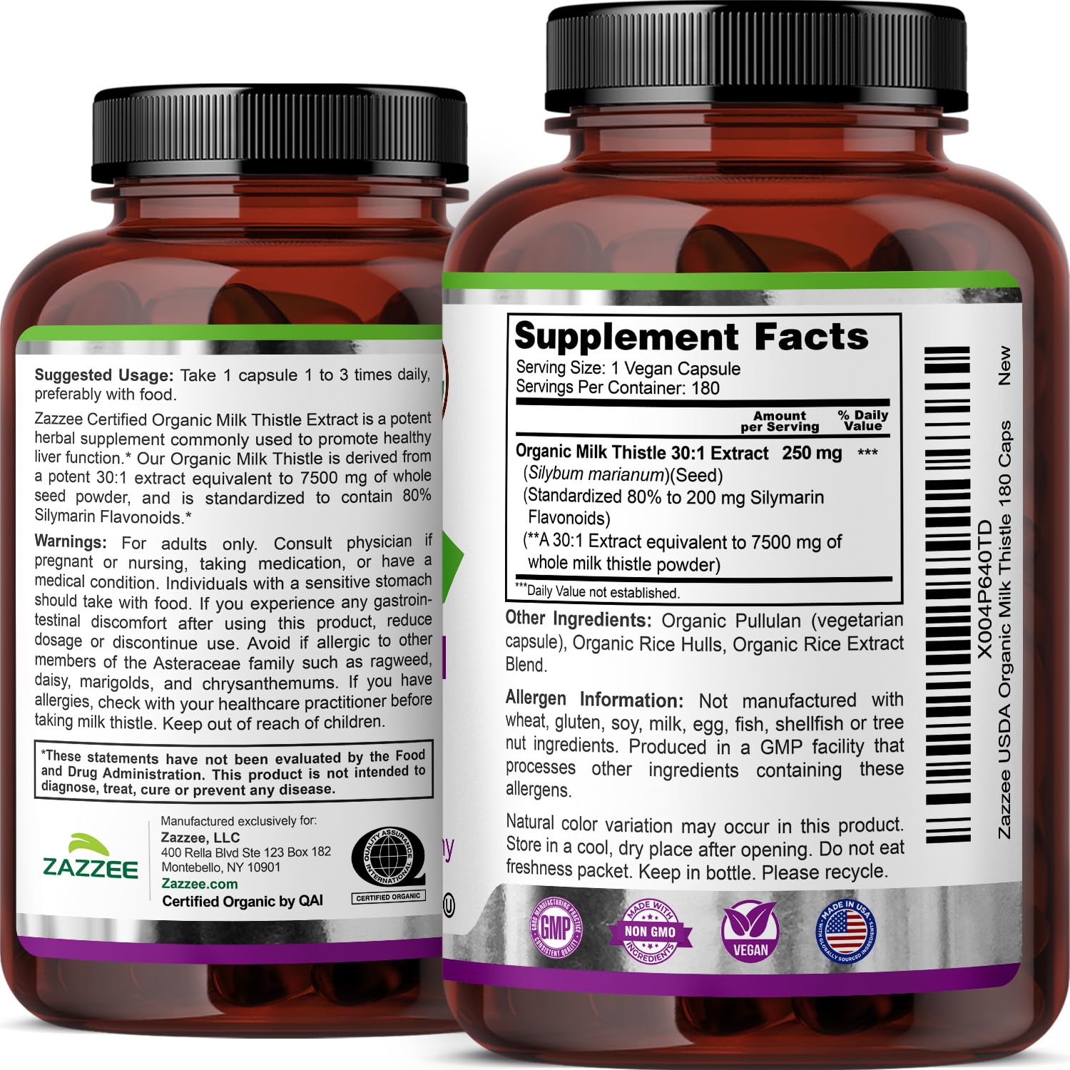 Zazzee milk thistle daily-use idea suggests easy integration into routines.