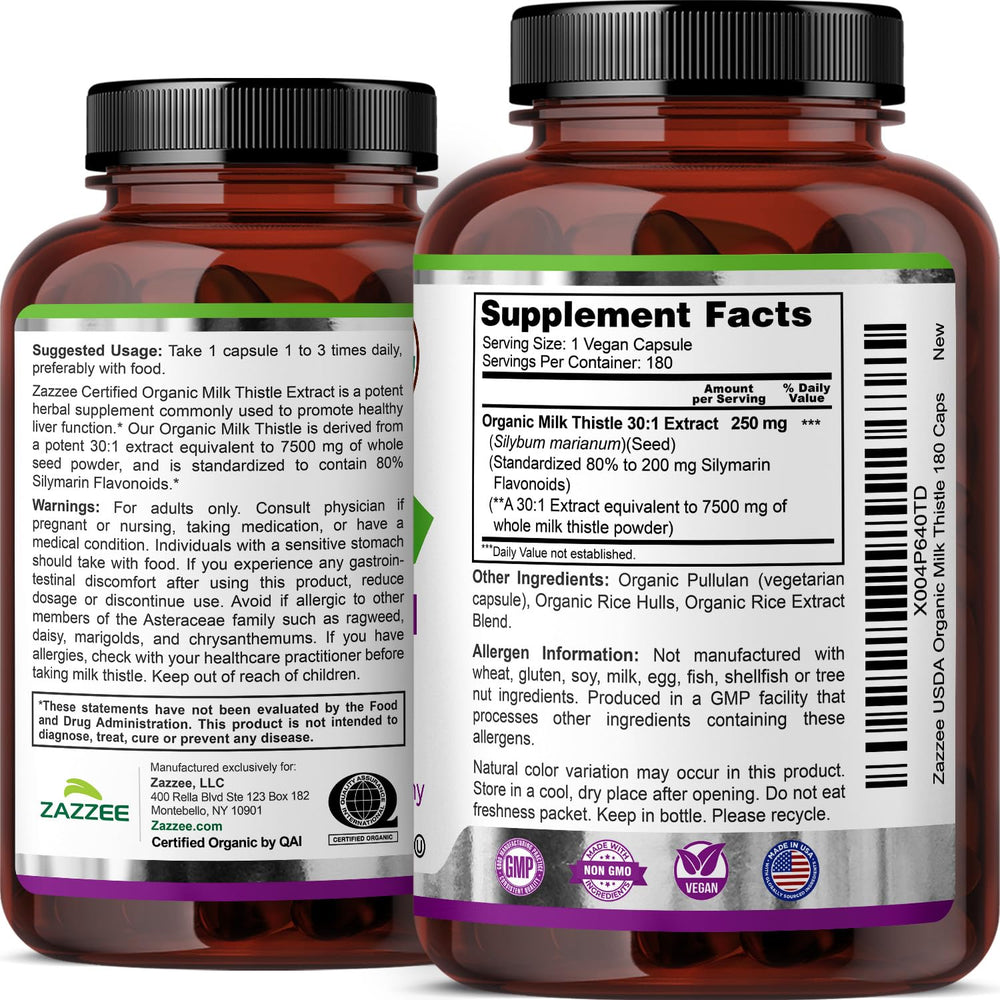 Zazzee milk thistle daily-use idea suggests easy integration into routines.