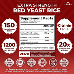 Close-up of CoQ10 on Zazzee label highlighting added antioxidant support