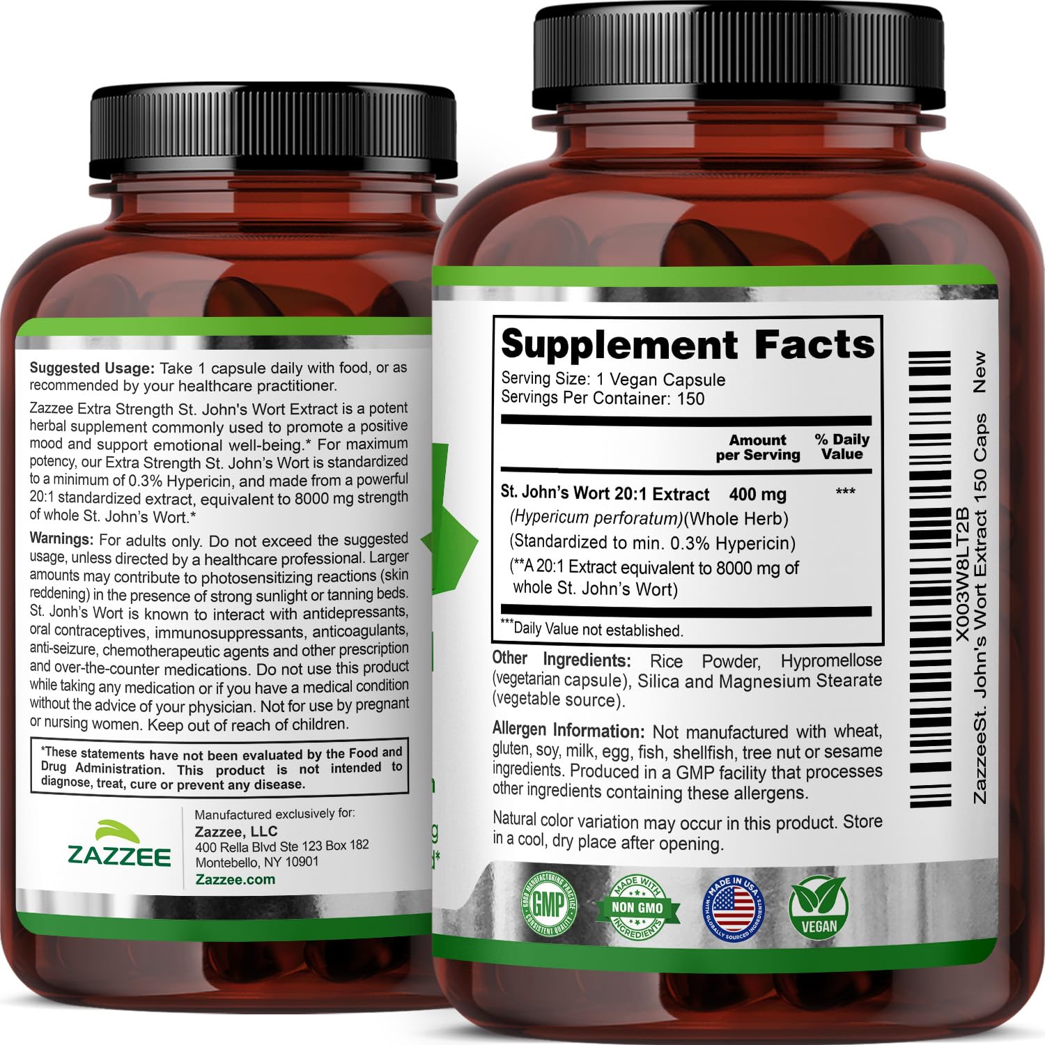 Zazzee 20:1 extract visual indicating strong potency.