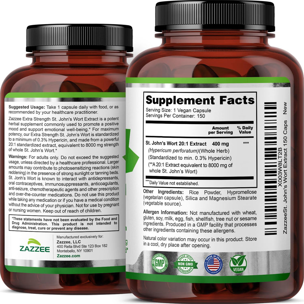 Zazzee 20:1 extract visual indicating strong potency.