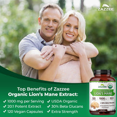 Zazzee Vegan Non-GMO capsules showcase clean ingredients for daily use.