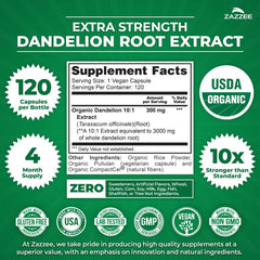 Zazzee USDA Organic certification label on packaging