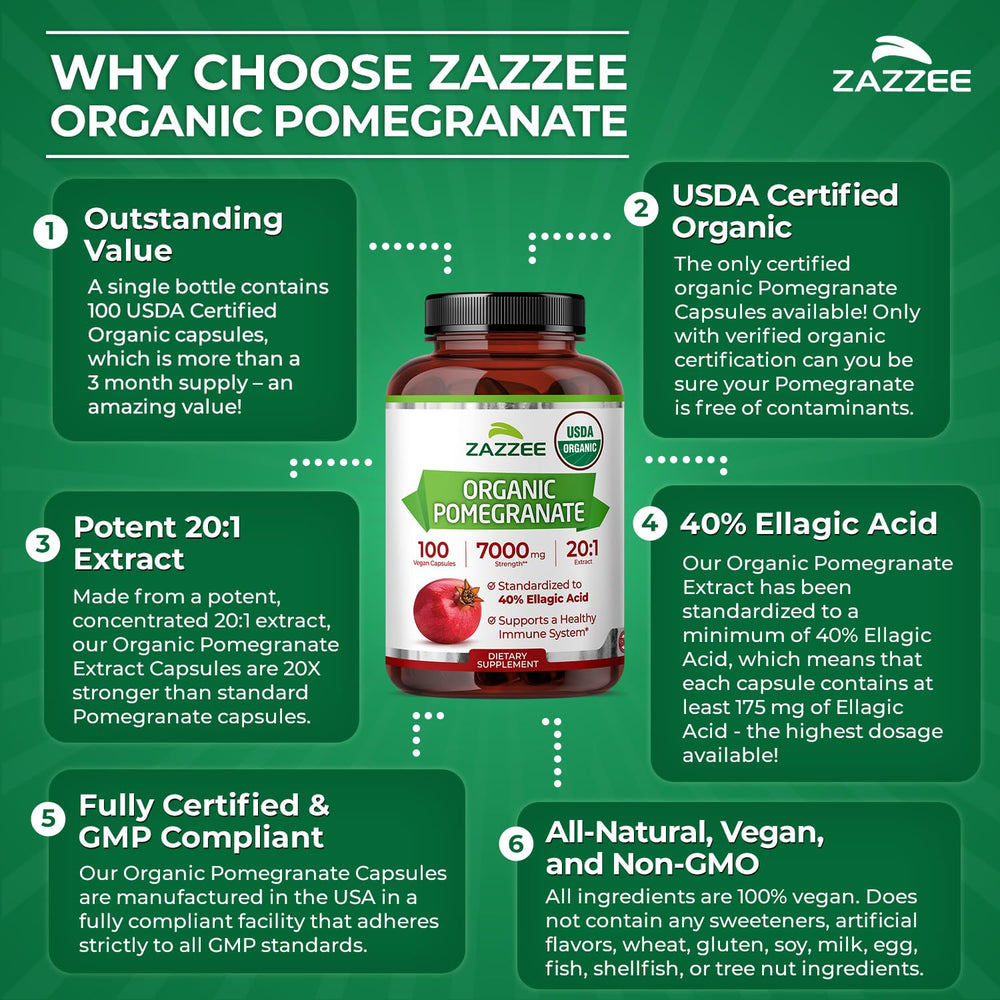 Zazzee vegan capsules designed for plant-based supplementation.