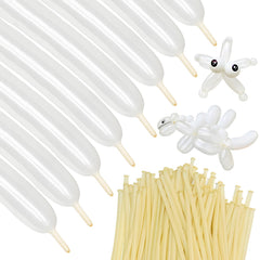 ZBYDNG 260q clear long balloons for twisting, durable latex for professional balloon art