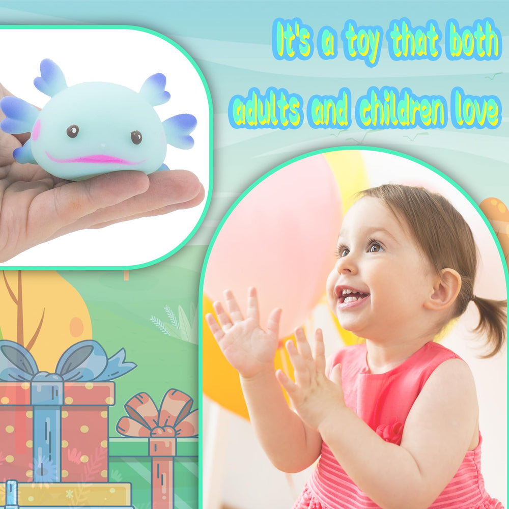Zcahoo Axolotl Toy gift set offers versatile, portable amusement.