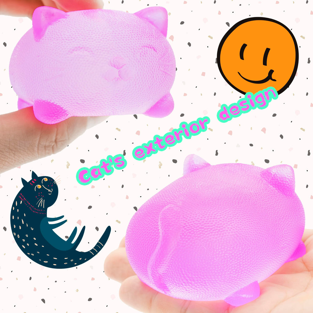 Zcahoo Stress Cat Toy being squeezed for quick calm at home