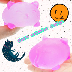 Zcahoo Stress Cat Toy being squeezed for quick calm at home