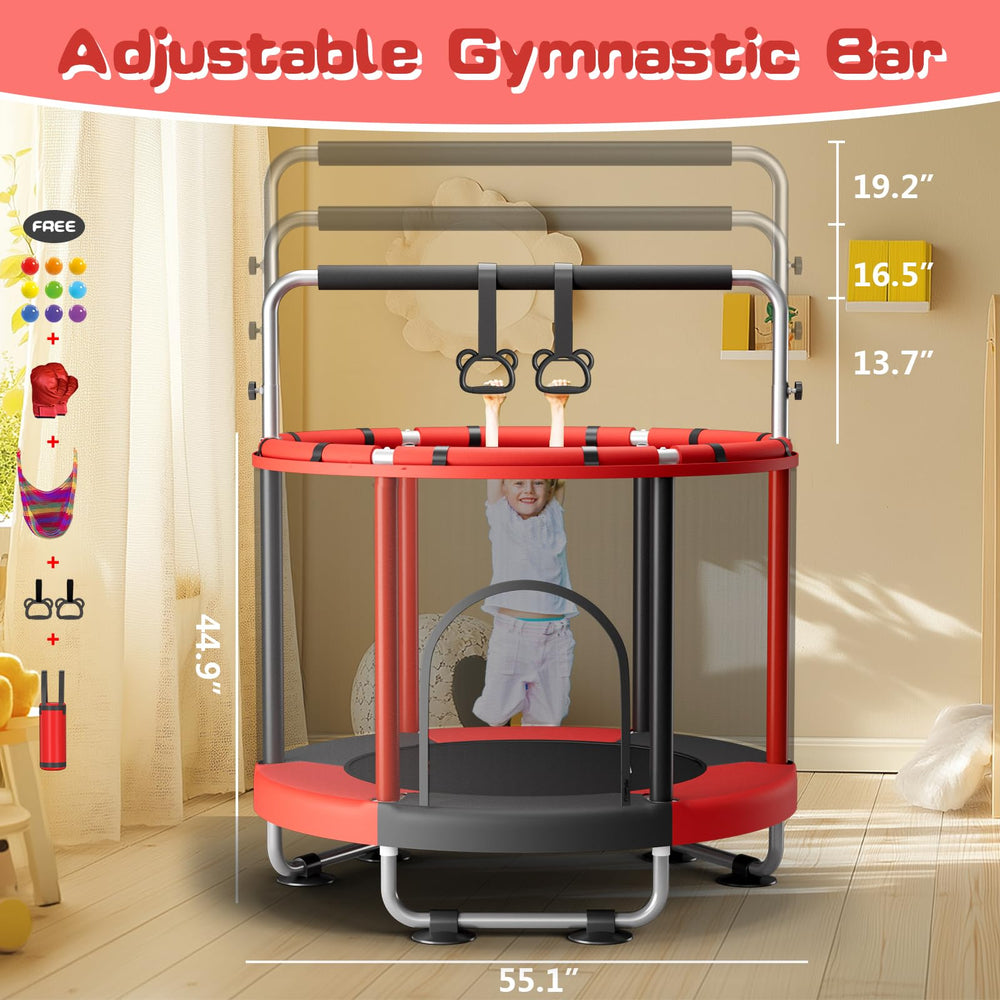ZCMHAXJ adjustable gymnastic bar with 3 levels for growing kids