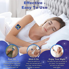 Zcokail Sleep Patch closeup shows valerian and melatonin ingredients.