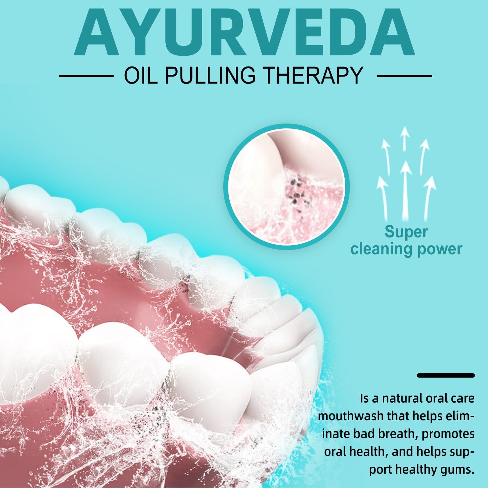 ZCPMFKC Oil pulling cup used for easy daily rinsing.