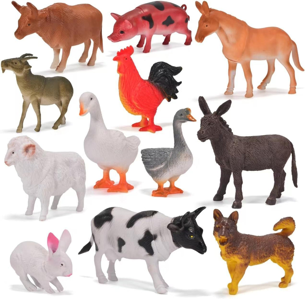 Zcpotizi large farm animals cow figurine for imaginative play and early vocabulary.