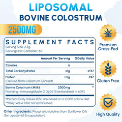 Zdoroviye bottle label highlighting 60 servings and 2500 mg per serving