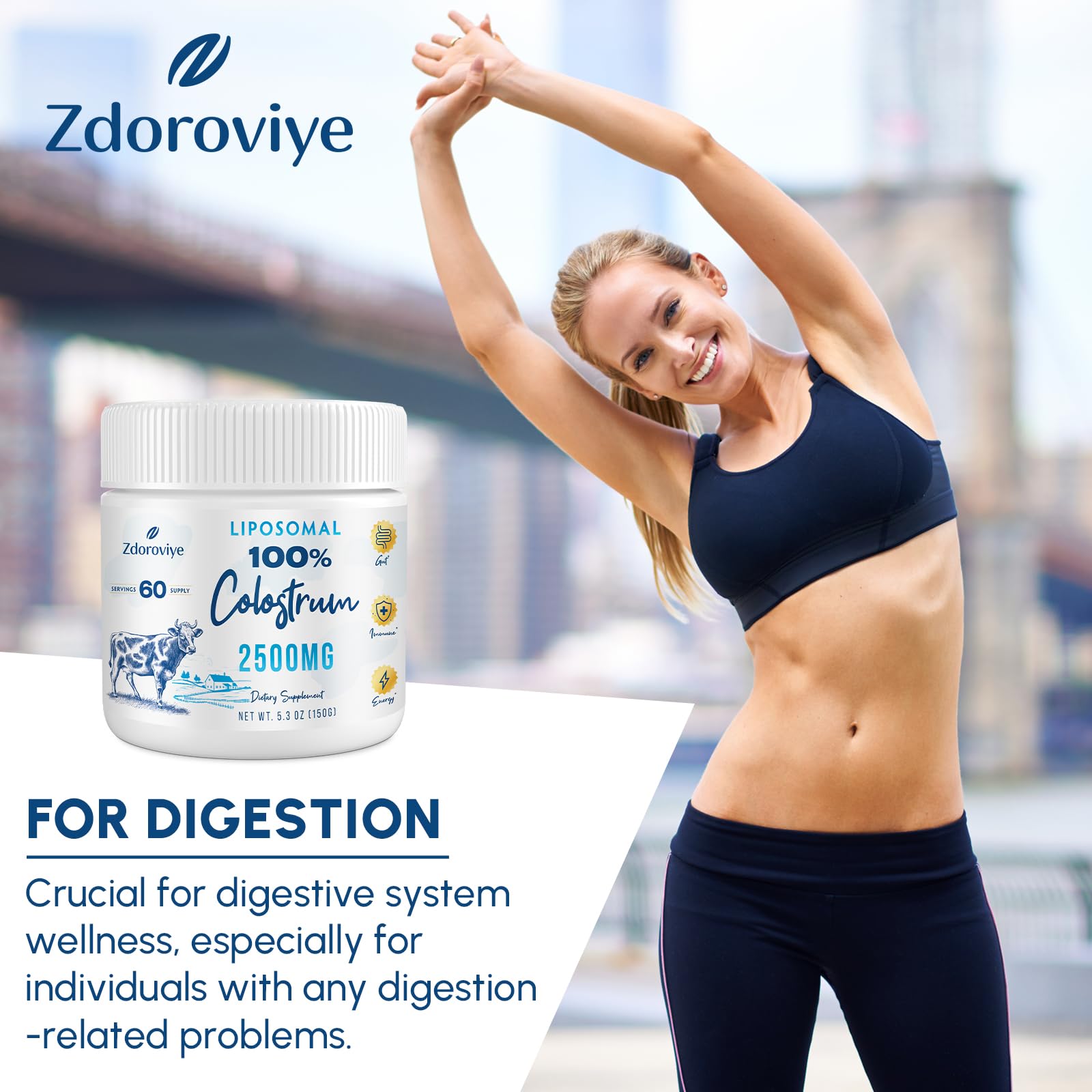 Zdoroviye powder dissolving smoothly in a shake or yogurt