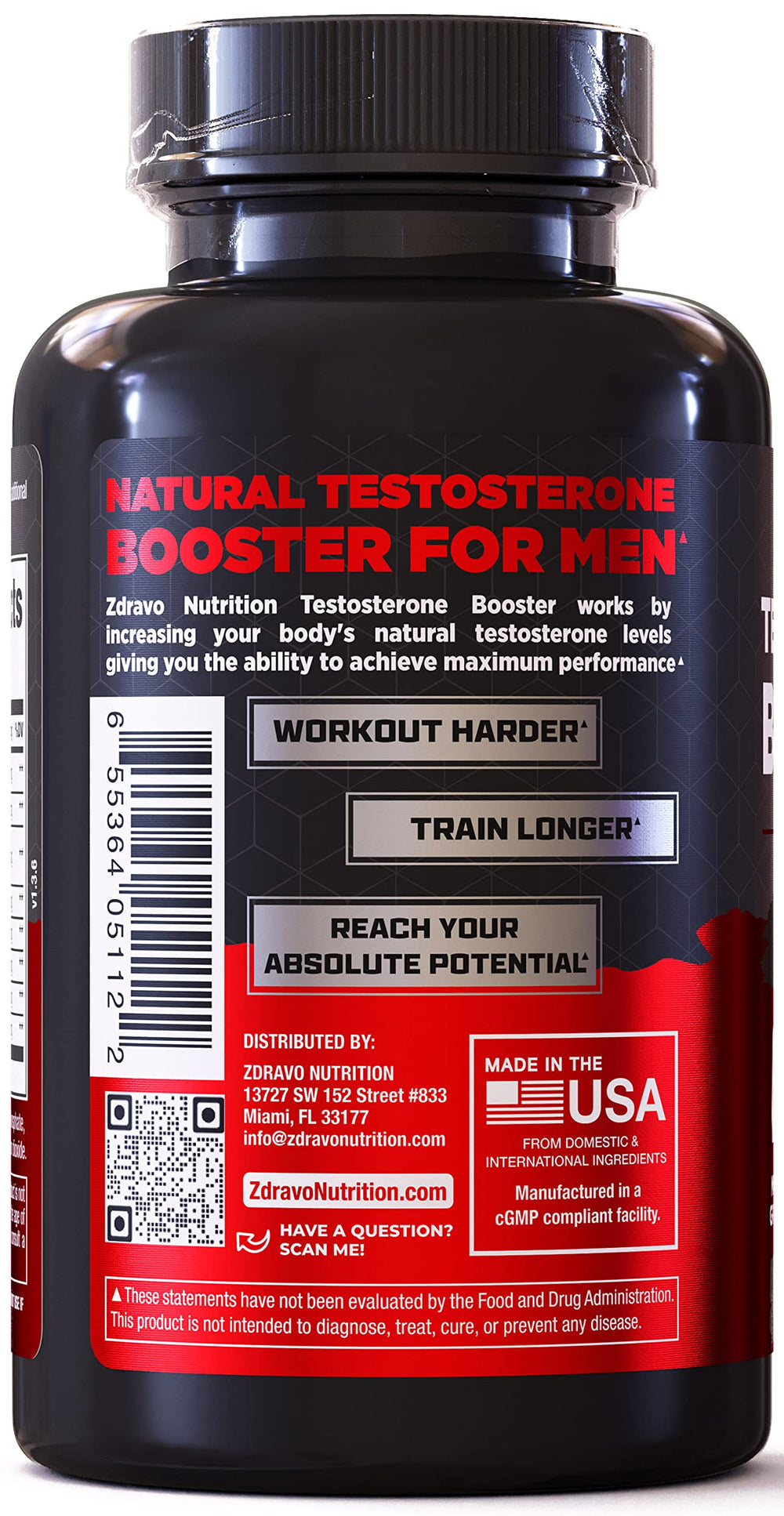 Overview visual of potential benefits from ZDRAVO NUTRITION booster