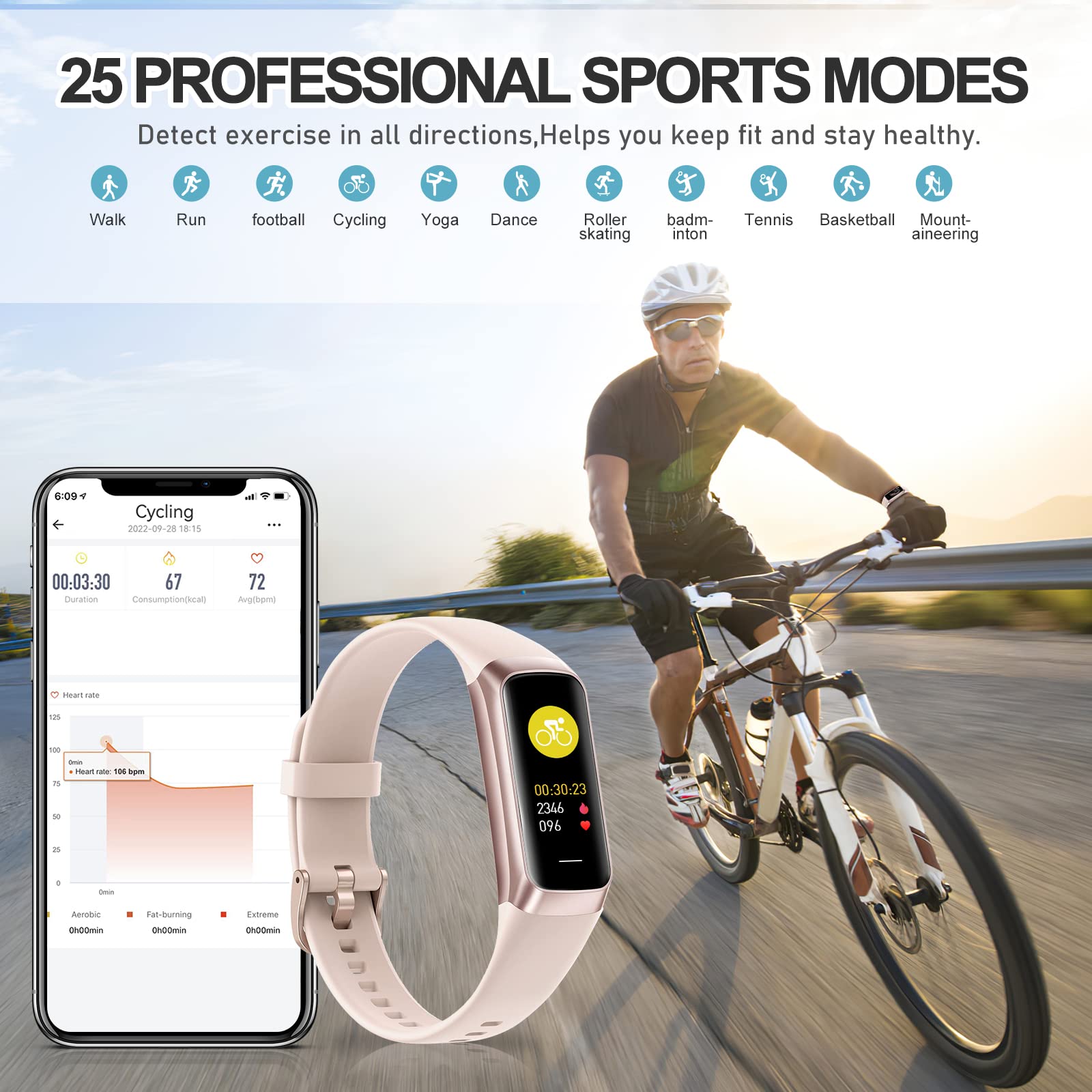 Zeacool fitness tracker offers 25 sport modes for versatile activity tracking