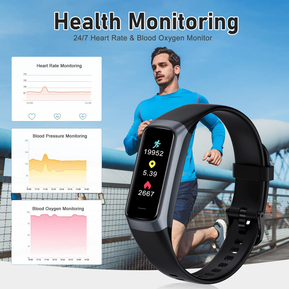Zeacool fitness tracker battery life lasts up to 14 days with magnetic charging.
