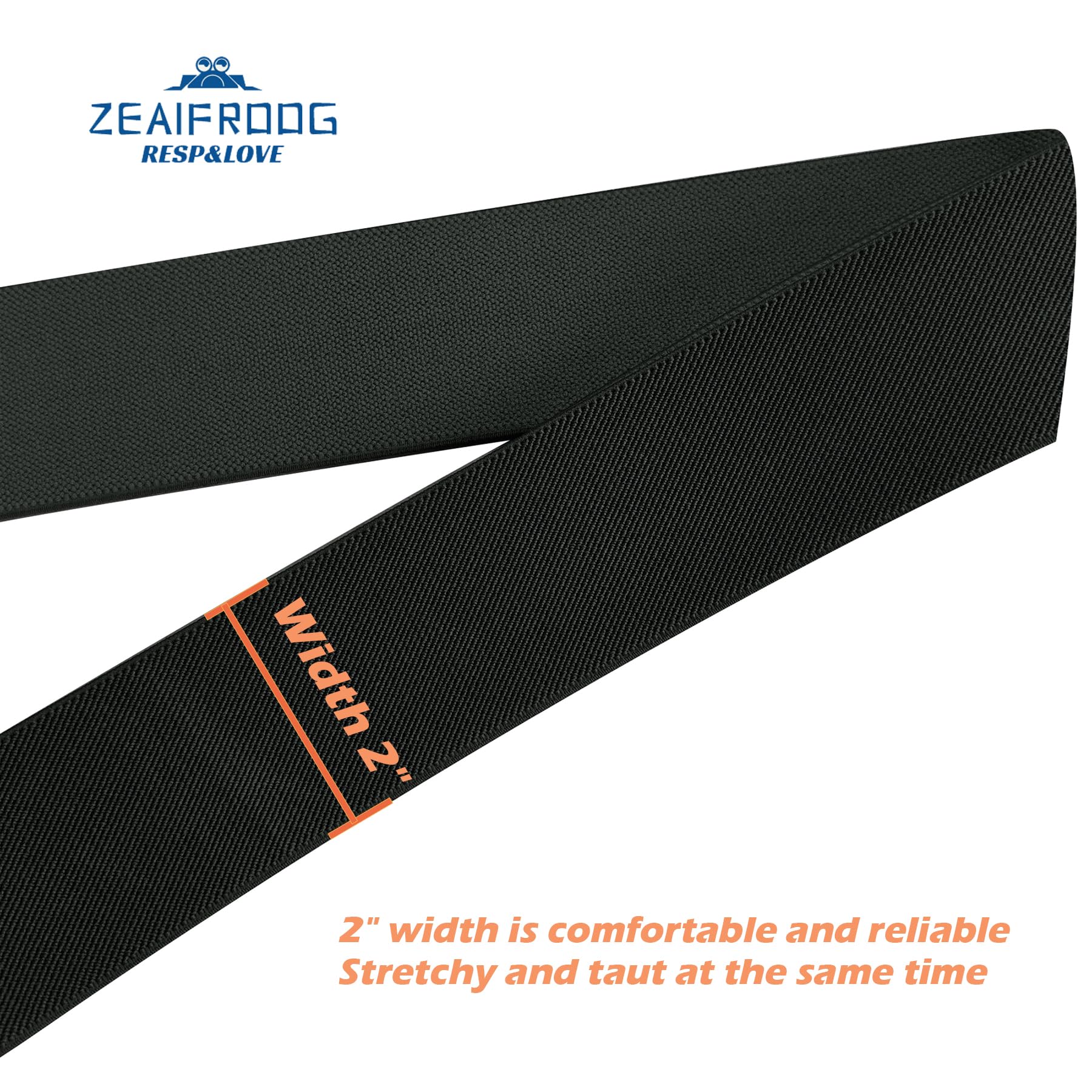 Zeaifroog adjustable suspenders fit 30–47 inches for big and tall.