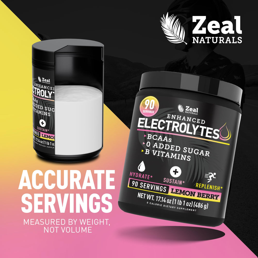 Zeal Electrolyte Powder used during a workout for endurance