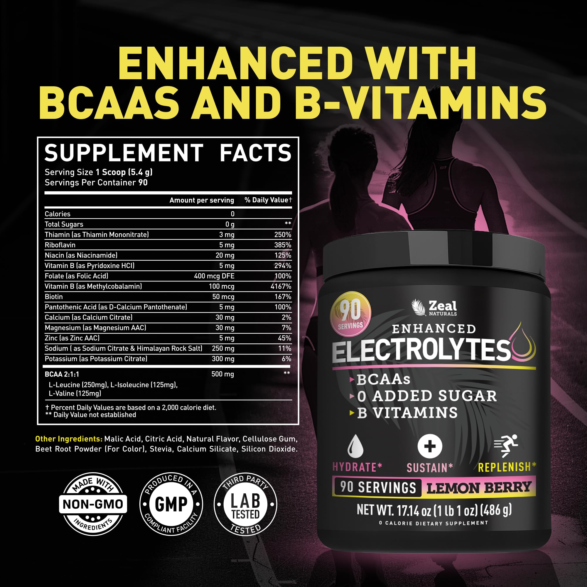 Scoop of Zeal Electrolyte Powder for precise serving