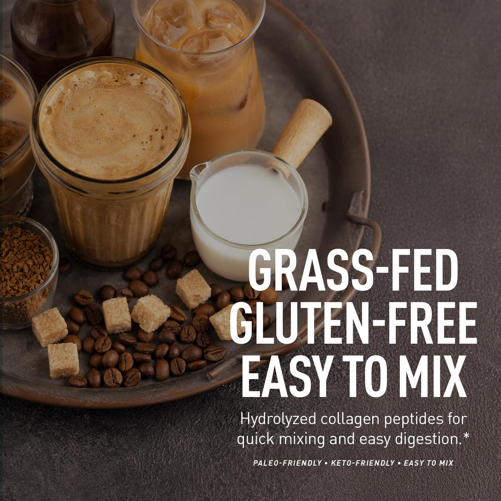Zeal Naturals Multi Collagen powder in drink demonstrating versatile blending for smoothies.