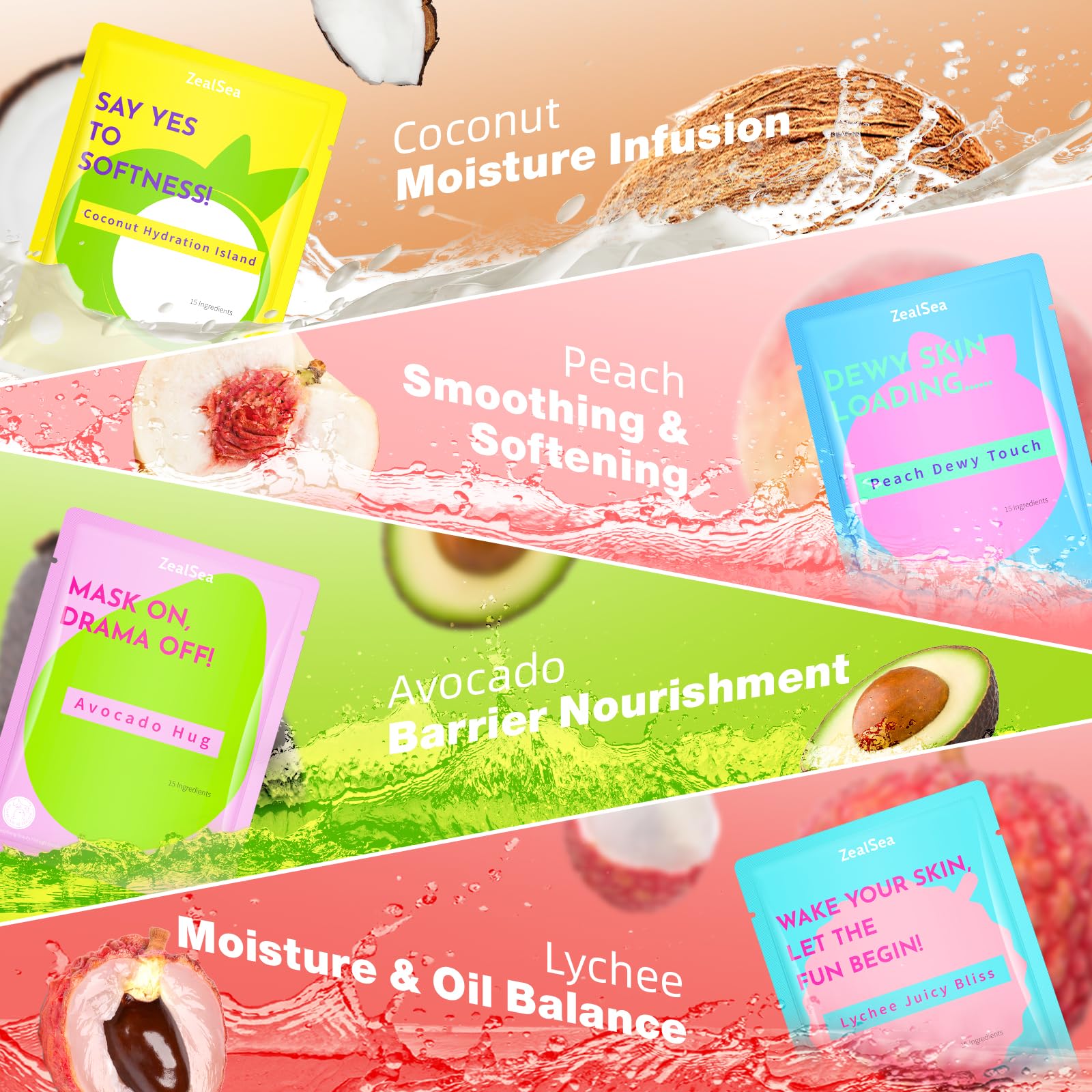 ZealSea lemon-brightening sheet suggesting a fresh morning routine