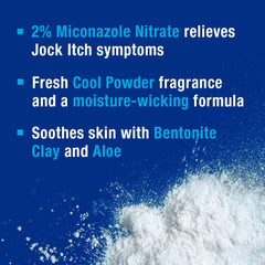 Zeasorb Aloe soothing component suggests cooling relief after activity or chafing.