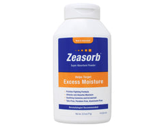 Zeasorb Excess Moisture absorption action highlights rapid uptake during workouts.