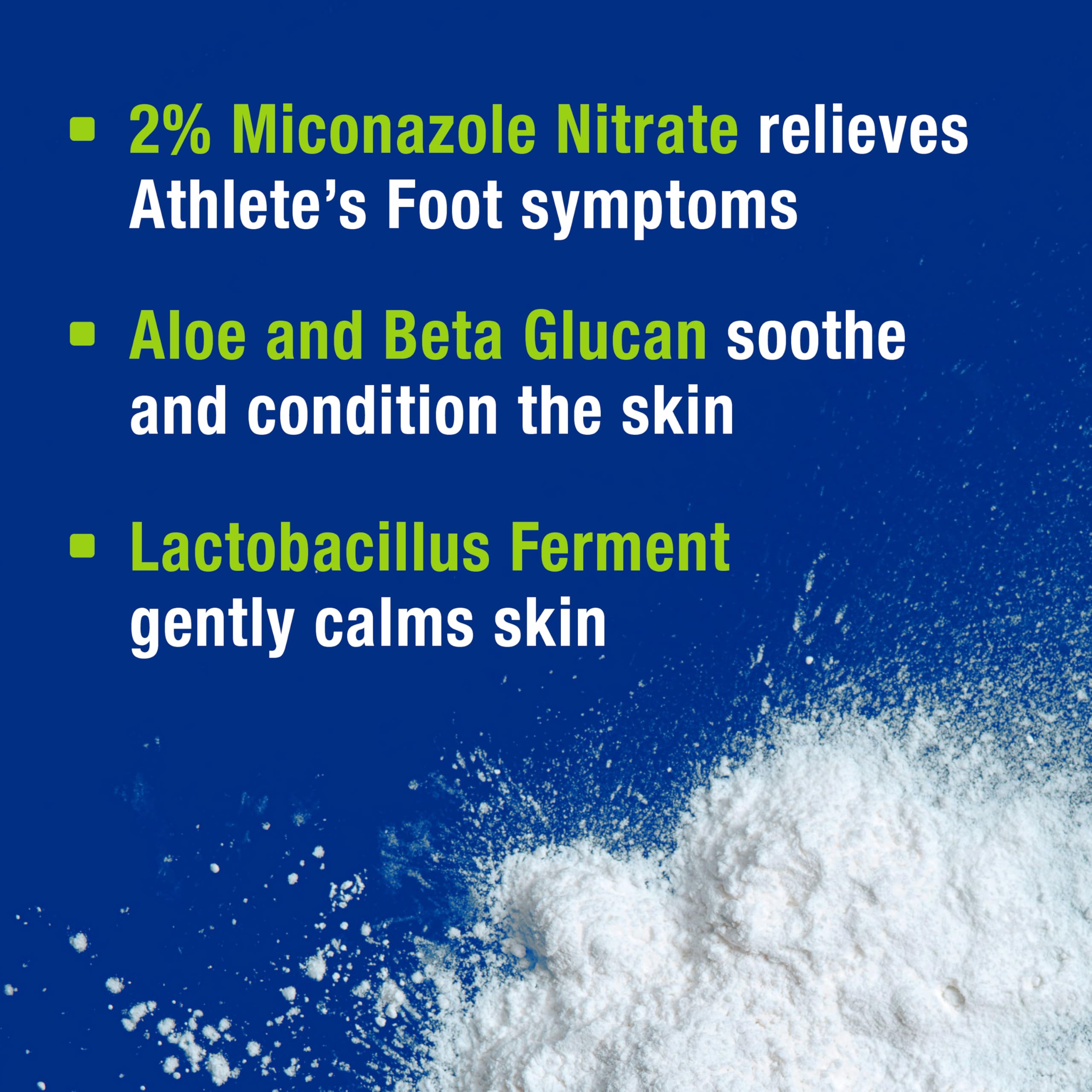 Zeasorb talc-free formula designed for everyday use with sensitive skin.