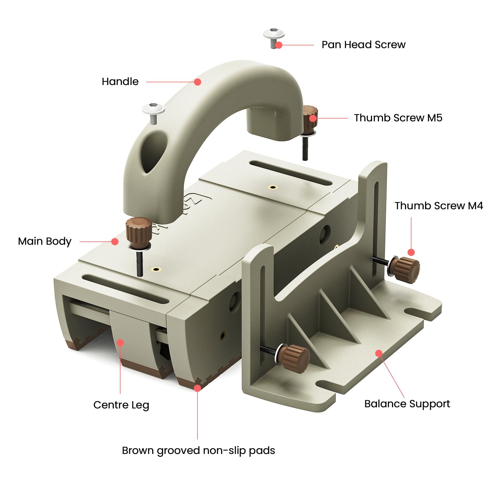 Zebekk push block easy assembly enables quick setup with minimal tools.