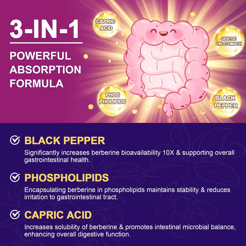 ZEBORA Berberine HCL bottle packaging with GMP-certified quality