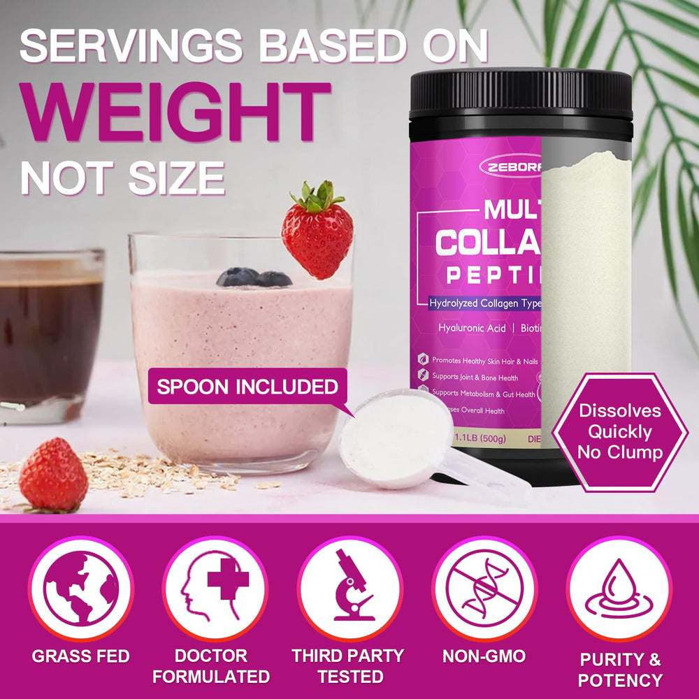 ZEBORA Collagen Powder CTP absorption shot suggests fast uptake.