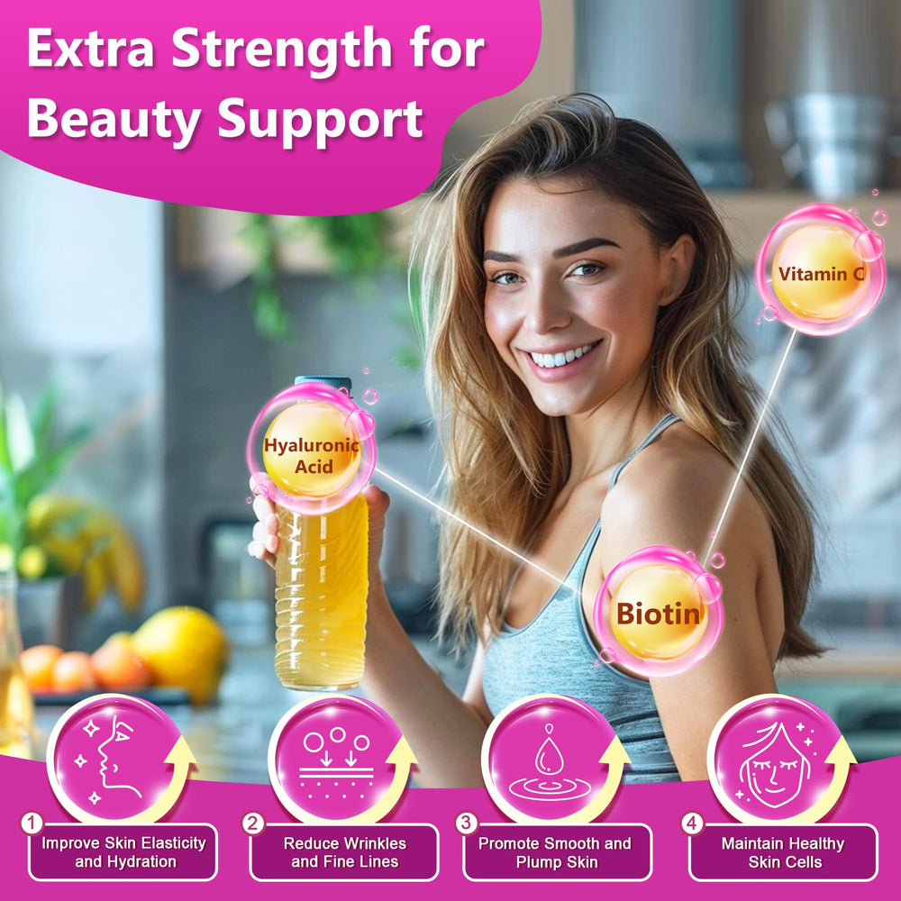 ZEBORA Collagen Powder dissolving in water shows quick mixability.